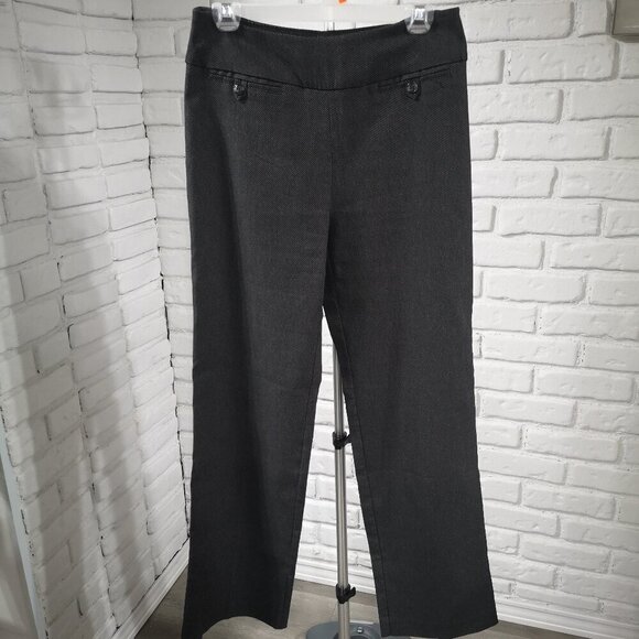 Denver Hayes Classic Ladies Size 6/32 Dark Grey Pull On Style Pants - Picture 1 of 10